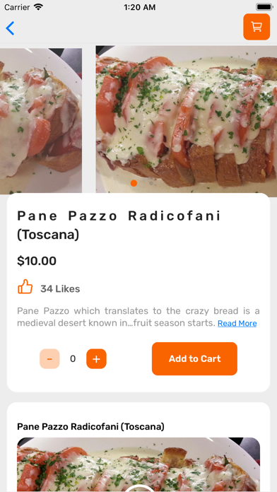 Cuisines Screenshot