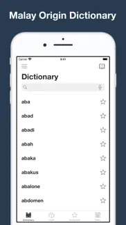 malay origin dictionary iphone screenshot 1