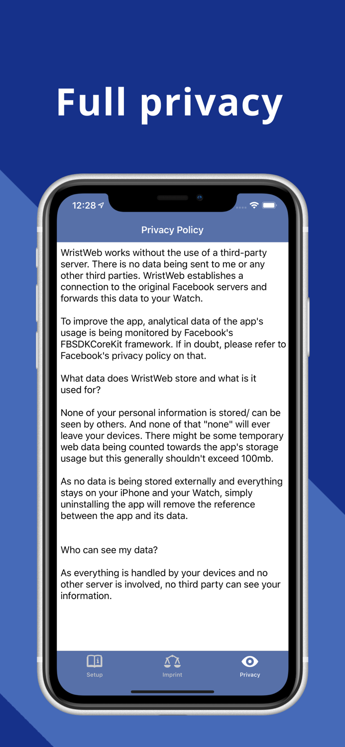 WristWeb for Facebook