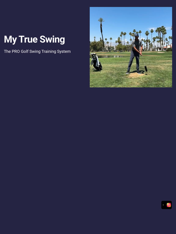 My True Swing iPad screenshot 1 - Sports app