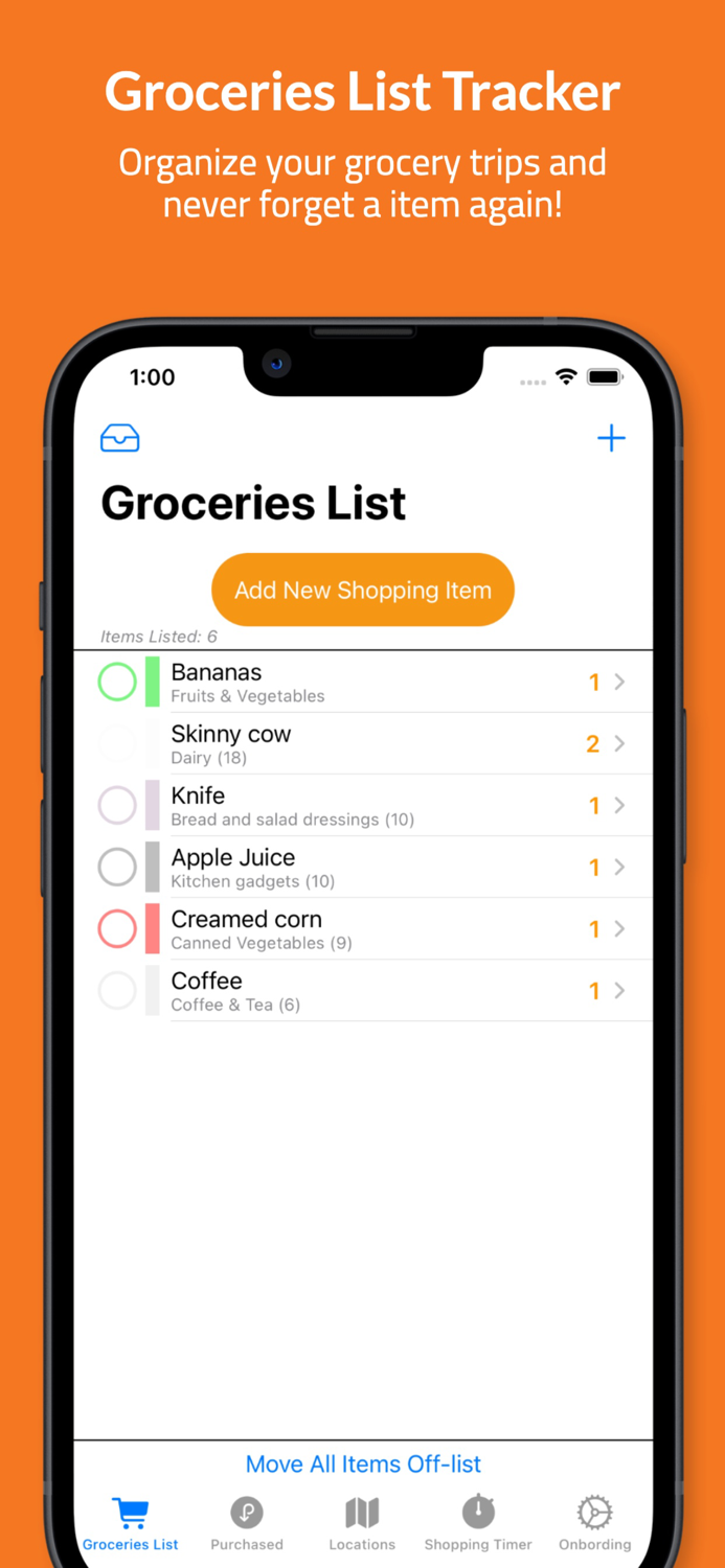 Grocery List - Shopping Lists