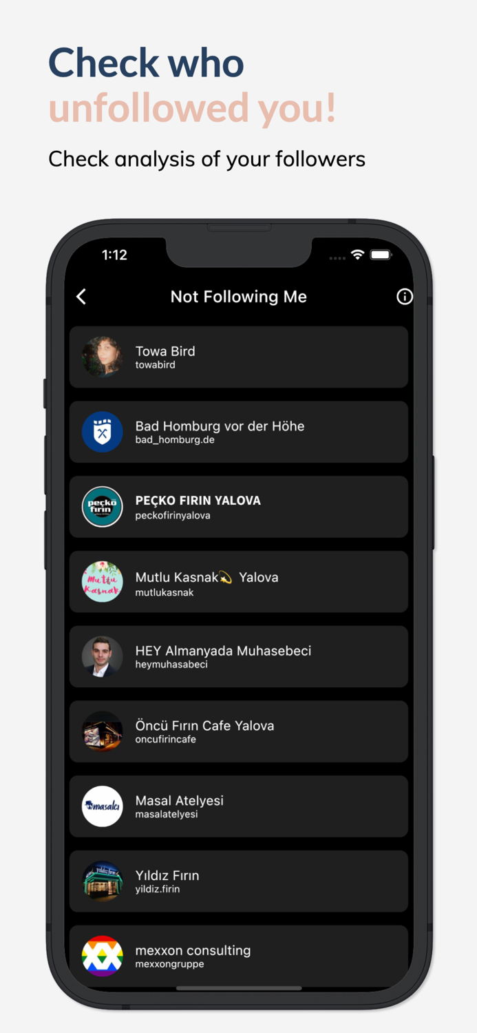 InstaFollow Follower Reports