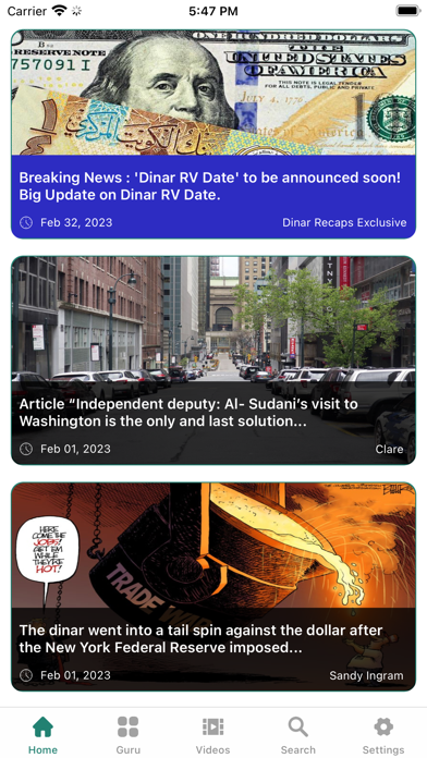 Dinar Recaps Screenshot