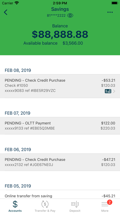 Somerset Regal Mobile Banking Screenshot