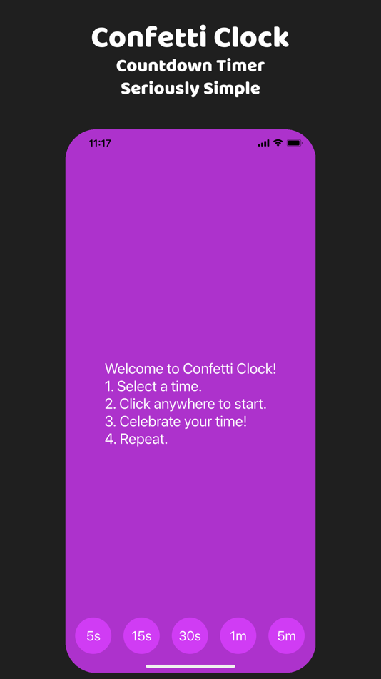 #2. Confetti Clock (iOS) 由: Colorful Dots, LLC