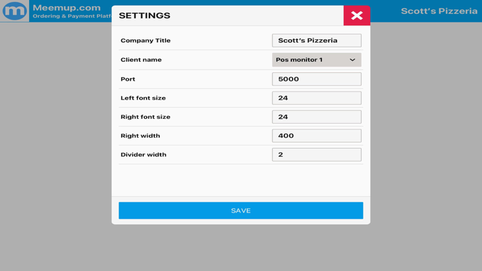 Meemup Customer Display