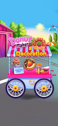 Sweet Donut Maker Cooking gameのおすすめ画像1