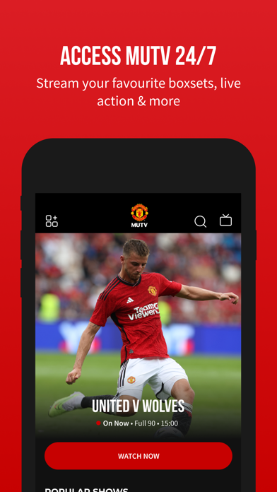 Screenshot #1 pour Manchester United Official App