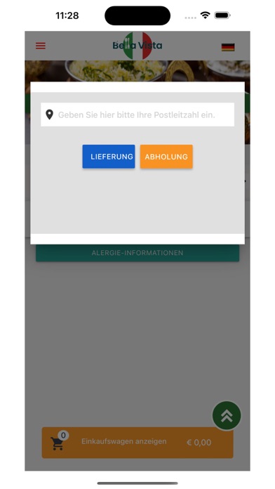 Bella Vista Pizzeria Screenshot