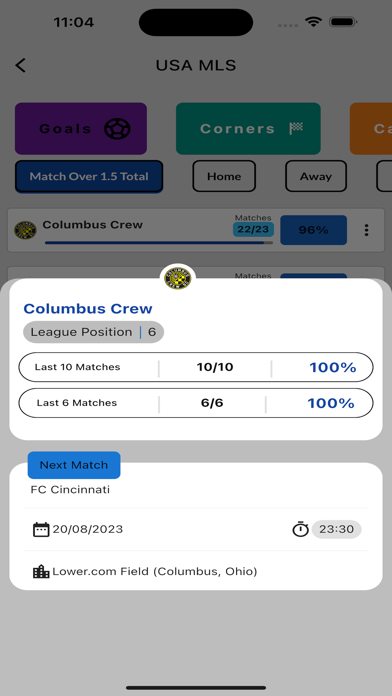 Football Betting Sheet Screenshot