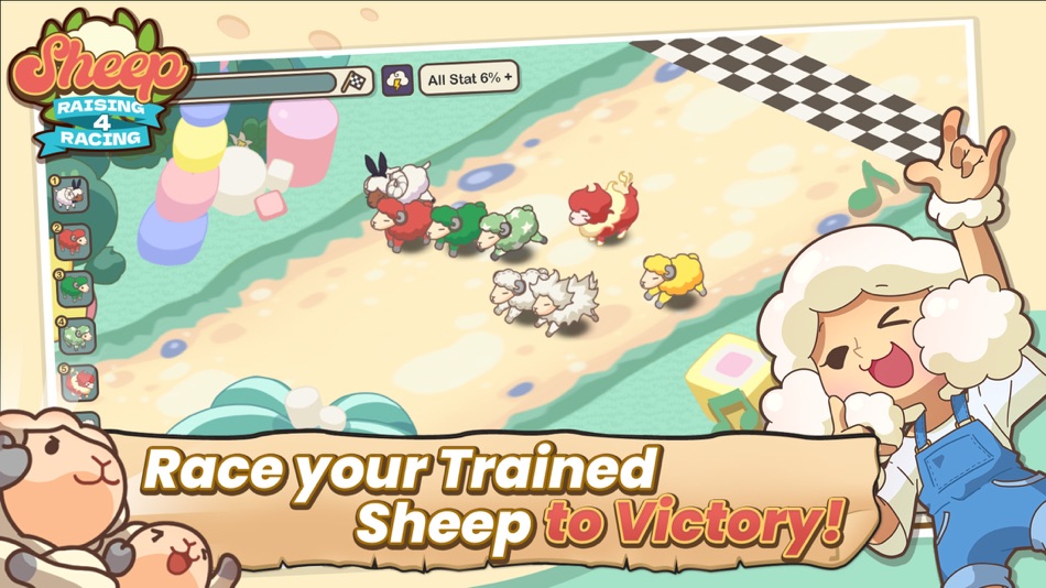 #6. Sheepfarm: Raising 4 Racing (iOS) 作者: Nightingale Korea, Inc