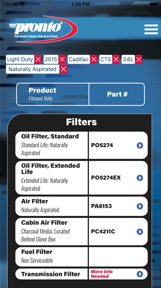 #3. Pronto Filters (iOS) 由: Premium guard Inc