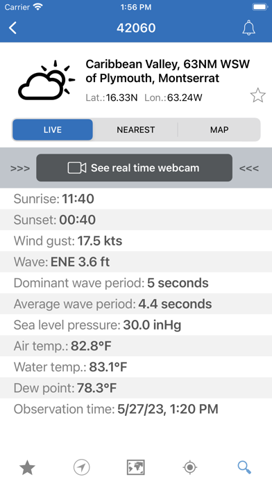 NOAA Buoys Live Marine Weatherのおすすめ画像1