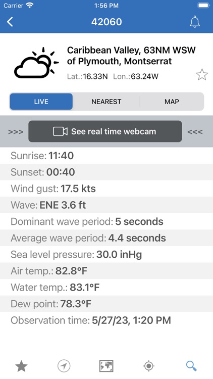 NOAA Buoys Live Marine Weather