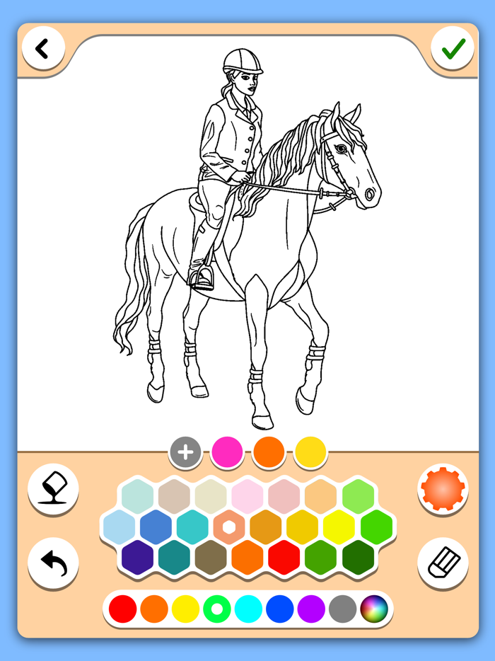 Horse coloring game