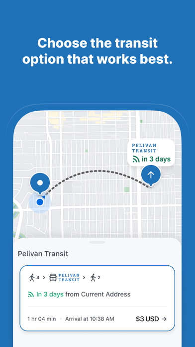 Pelivan Transit iPhone screenshot 2 - Travel app