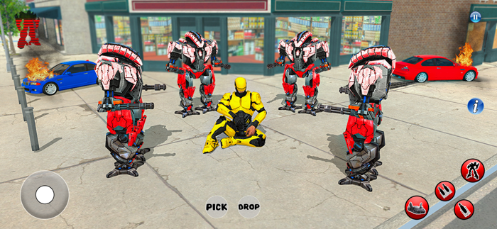 Robot Car War Transform Battle