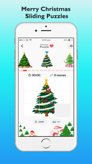 Merry Christmas Sliding Puzzle Screenshot