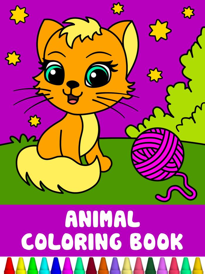 Animal Coloring Book Baby Pets