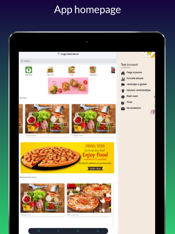 njiklik iPad screenshot 1 - Food & Drink app