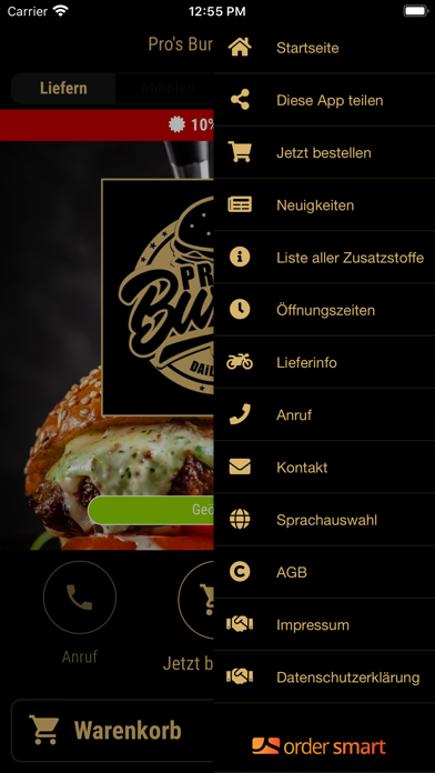 Pros Burger Löhne Screenshot