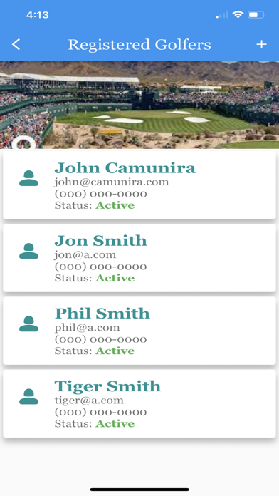 Golfers and Commissioners App iPhone screenshot 3 - Sports app