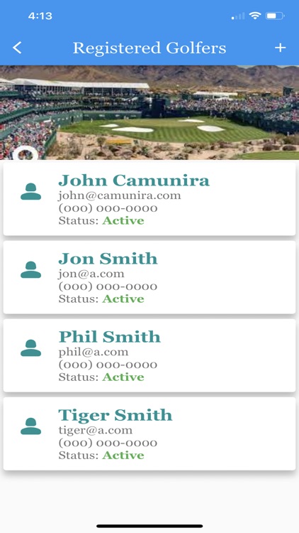 Golfers and Commissioners App