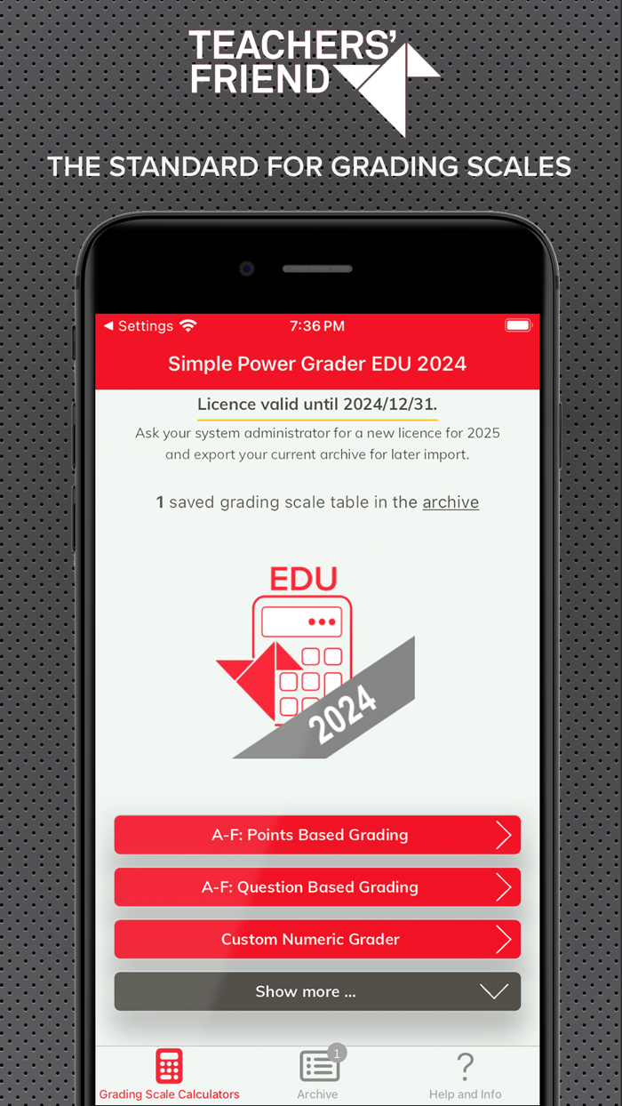 Notenschlüsselrechner EDU 2024