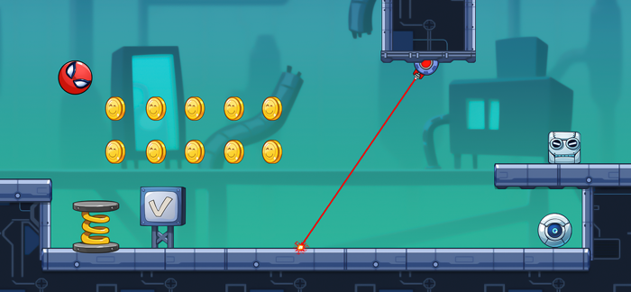 Red Bounce Ball Adventure