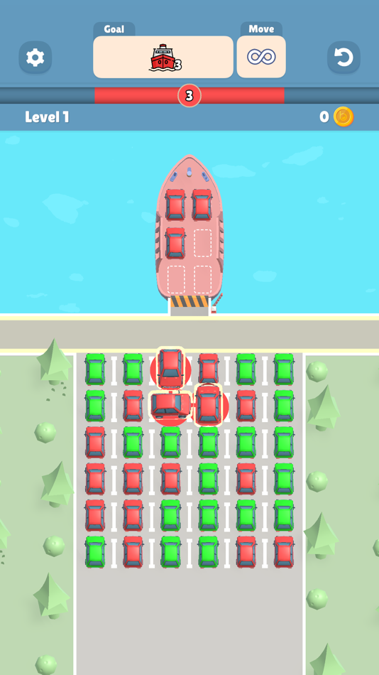 #1. Line 'Em Up - Car Puzzle (iOS) 由: Brew Games