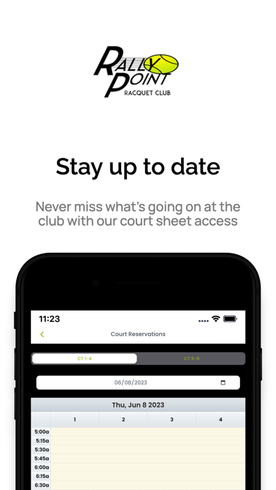 Rally Point Racquet Club Screenshot