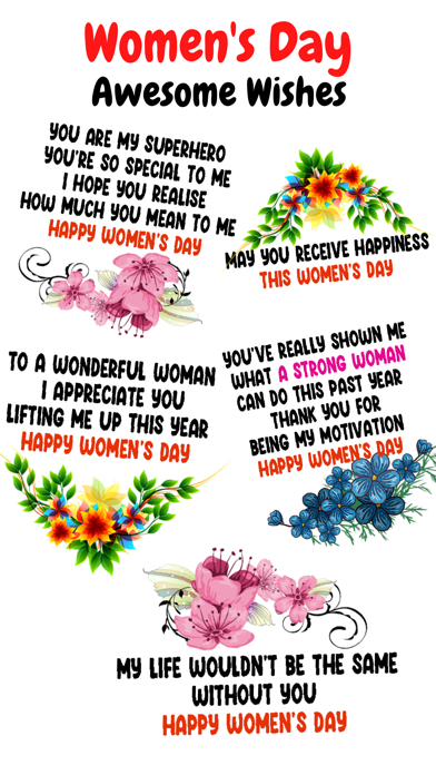 Screenshot #2 pour Women's Day Stickers ‣
