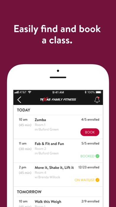 TX Family Fitness Screenshot