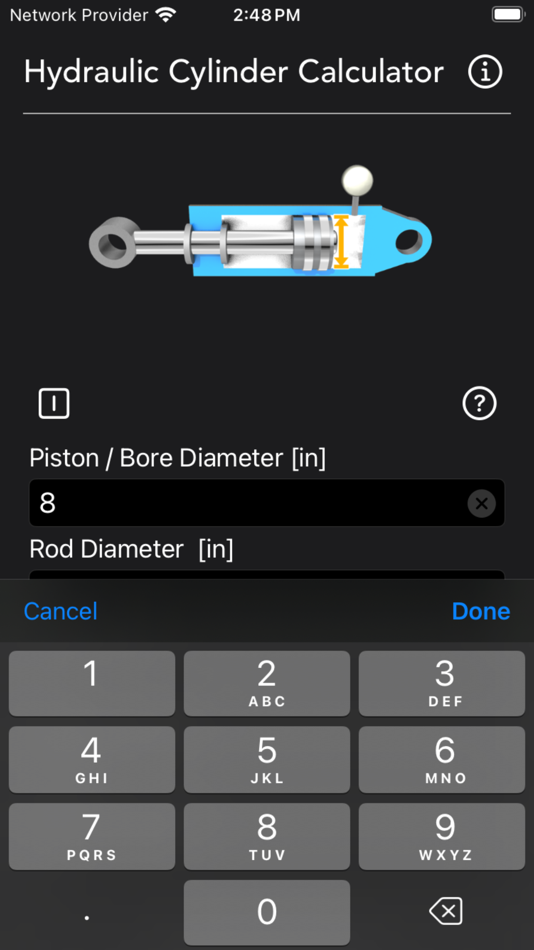 #8. Hydraulic Cylinder Calc (iOS) 由: Nitrio