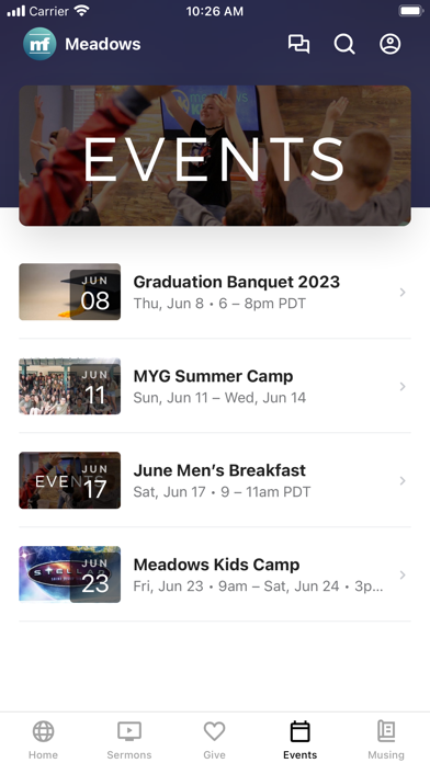 Meadows Fellowship Screenshot