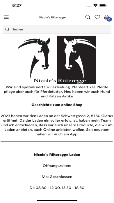 Nicole's Riiteregge GmbH Screenshot