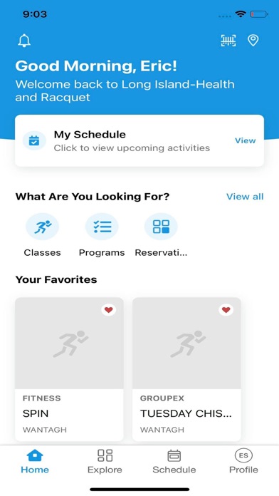 Long Island-Health and Racquet Screenshot