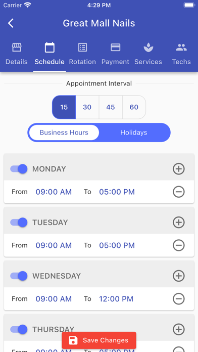 SalonXpress Screenshot