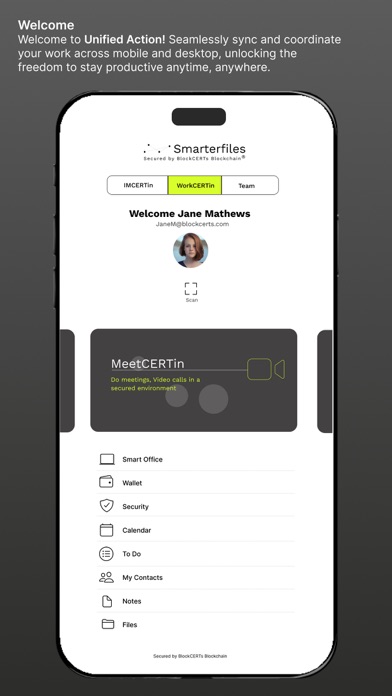 BlockCerts SmarterFiles Screenshot