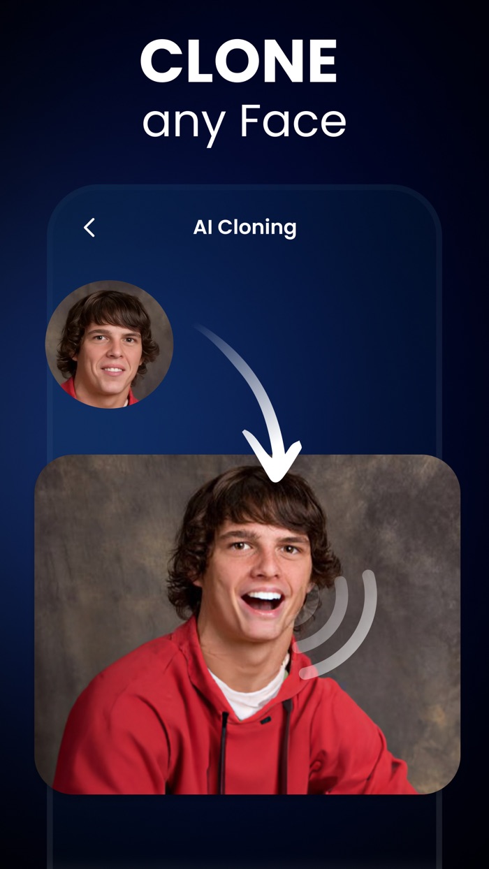 Voice and Face Cloning Clony AI