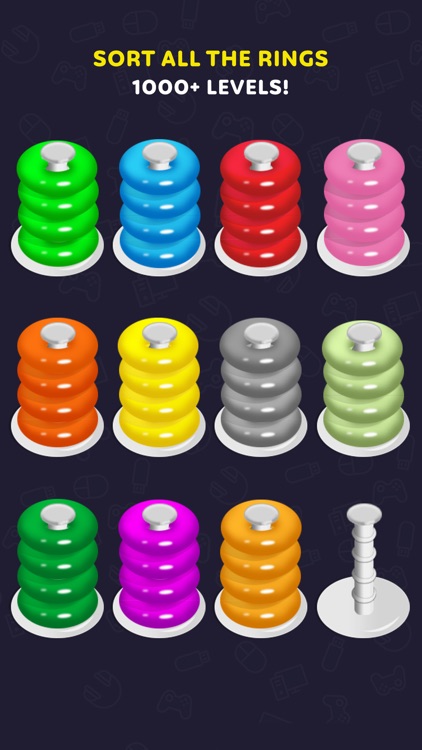 Color Hoop Stack Puzzle