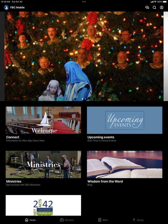 First Baptist Georgetown iPad screenshot 1 - Education app