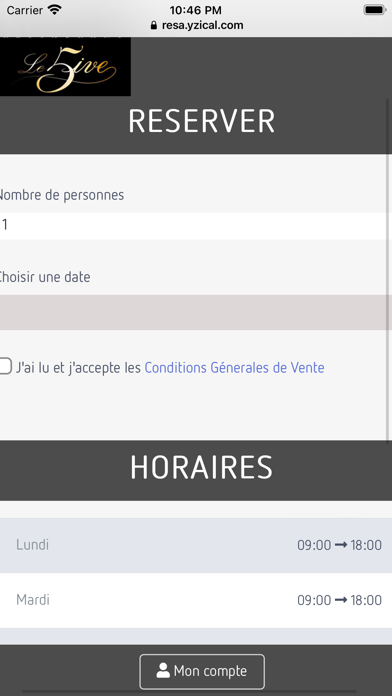 Restaurant Le Five Screenshot