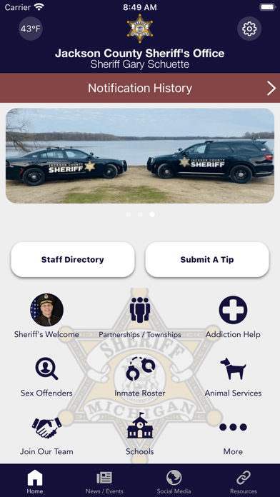 Jackson Co Sheriff's Office Screenshot