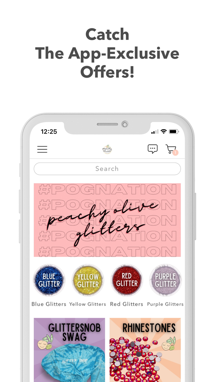 Peachy Olive Glitters