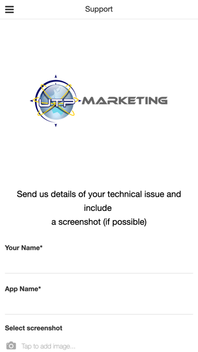 UTP Marketing App Screenshot