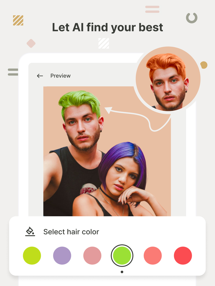 Hair Style and Colour Changer