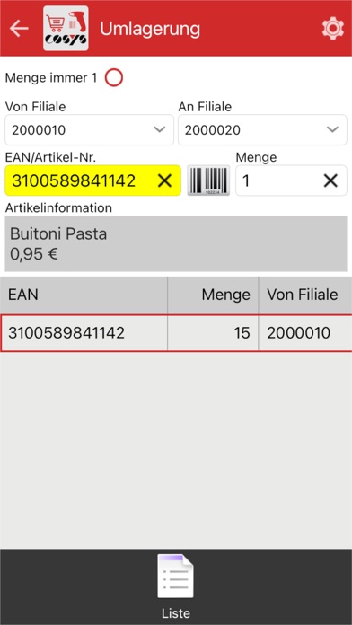 COSYS POS Food Retail Screenshot