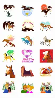 jumpy horse stickers iphone screenshot 2