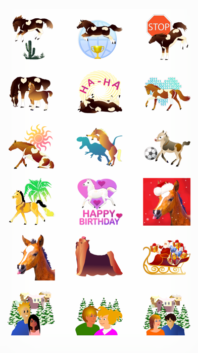 Screenshot #2 pour Jumpy Horse Stickers